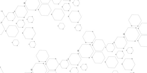 Abstract hexagon white background with shadow .white background Futuristic blue neon honeycombs. Modern technology design. Vector illustration.	
