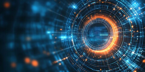 Fototapeta premium a circular pattern with many lines and dots