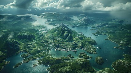 Obraz premium Panoramic view 