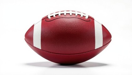 American football isolated on pure white backdrop , detail, symbol, practice