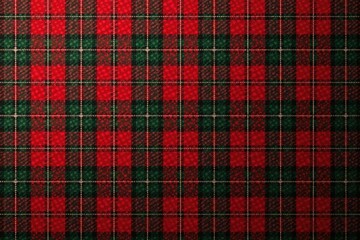 Classic red and green plaid seamless textile pattern, fall, textile