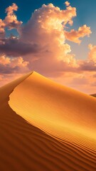 Serene Desert Sunset Landscape