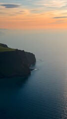 Serene Dusk at Coastal Cliffs