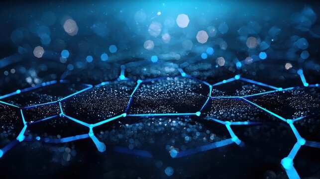 earth Protect A network of interconnected lines forming a protective layer around Earth, data visualization concept.