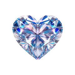 Fototapeta premium Fractal Diamond Heart Images: Complex Love Symbols with Geometric Patterns