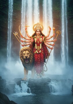 Hindu Goddess Durga Mata, Navratri