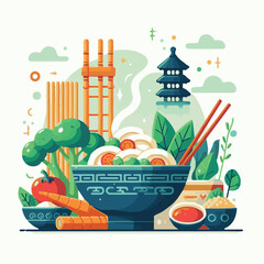 asian, food, meal, pho, bowl, vietnamese, meat, vegetable, soup, beef, cuisine, healthy, spicy, traditional, lunch, dinner, broth, noodle, noodles, delicious, vietnam, lime, chili, dish, coriander, ph