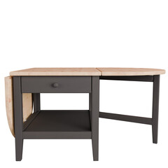 wooden table isolated