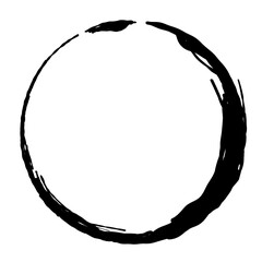 Coffee Stain Rings and Abstract Circle Traces from Cup for Vintage and Grunge Design