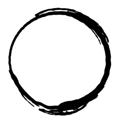 Coffee Stain Rings and Abstract Circle Traces from Cup for Vintage and Grunge Design