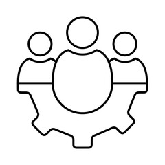 Management And Business Line Icon Editable Stroke. Teamwork, Business, Task, Deadline, Planning, Strategy, Marketing, Leadership Line Icons Vector Illustration