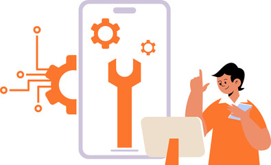 App Development Illustration