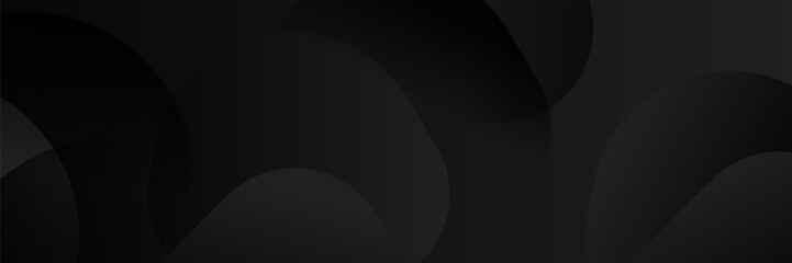 Abstract dark black Geometric banner design background.