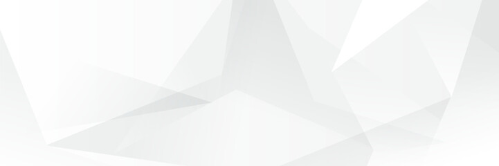Abstract white Geometric banner design background.
