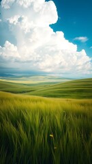 Obraz premium Tranquil Hills Under Azure Sky