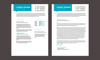 Clean Resume Layout, Minimalist resume cv template, Resume design template