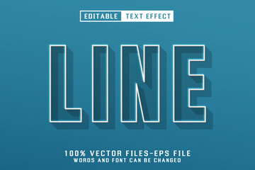 Line Editable Text Effect
