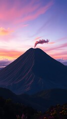 Fototapeta premium Twilight Majesty of the Volcano