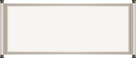 Ancient Chinese Traditional Scroll, Elegant Oriental Banner with Classic Patterns, suitable for various Oriental and Chinese-style designs, as well as festivals and celebrations.