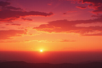 Fototapeta premium colorful sunset with clouds in the sky
