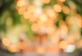 Obraz premium Generative AI Festive Blurred Lights Background with Bokeh Effect for Celebrations and Events