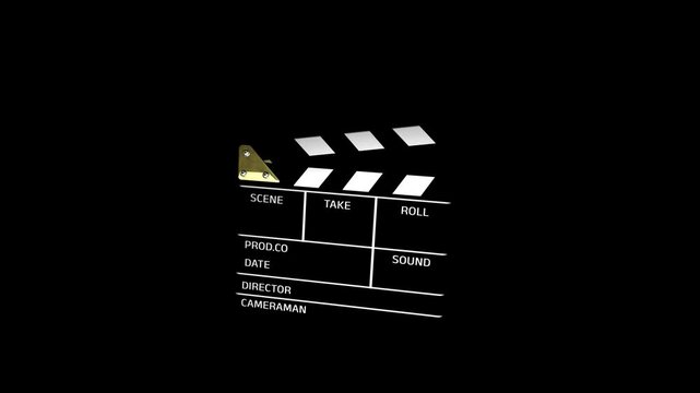 clapper board movie director 