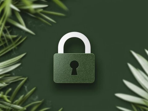 Simple depiction of a browser window with a green padlock, emphasizing the importance of secure website indicators.