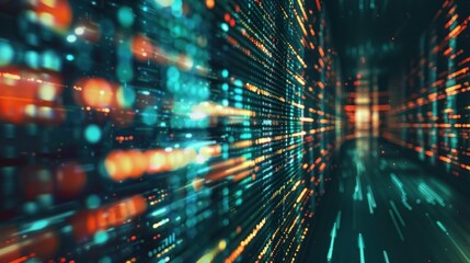 A digitally generated abstract image representing the flow of knowledge.