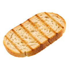 Grilled Toast Image on Transparent  background