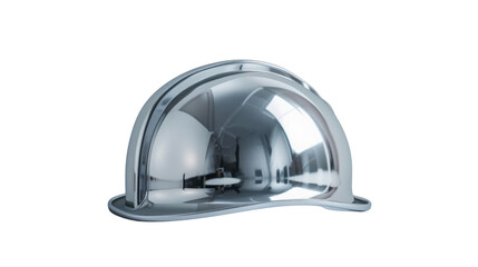 Fototapeta premium Shiny cloche reflecting modern interior on transparent background