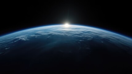 Fototapeta premium Earth from Space, Sunrise