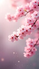Generative AI Blooming Cherry Blossom Branch A Symbol of Spring and Renewal