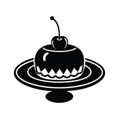 chocolate cake with cherry