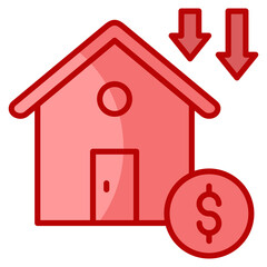 Depreciation  Icon Element For Design
