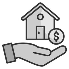 Real Estate  Icon Element For Design