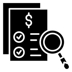 Auditing  Icon Element For Design