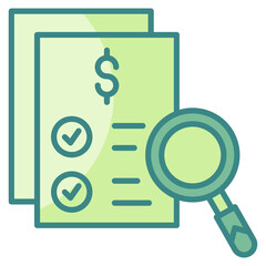 Auditing  Icon Element For Design