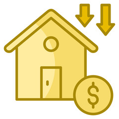 Depreciation  Icon Element For Design