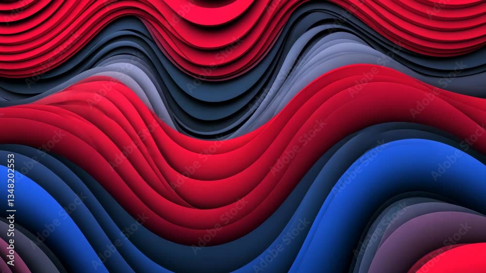 Poster dynamic business background with wave stripe design generative ai