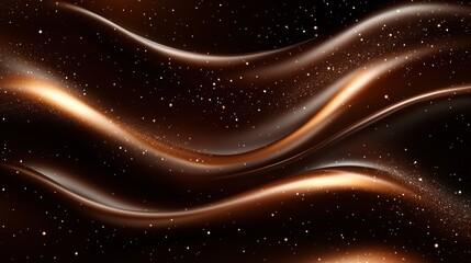 Obraz premium Abstract Liquid Waves, Dark Background