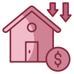 Depreciation  Icon Element For Design