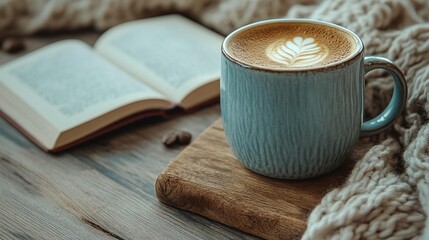 Cozy Coffee & Book: A Relaxing Moment