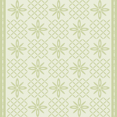 Fototapeta premium Geometric pattern design. Vector on green theme.