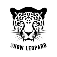  Snow leopard,png Transparent Background Black and white