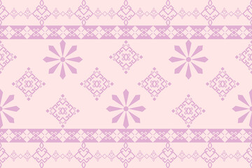Set of geometric pattern on pink theme. Vector.