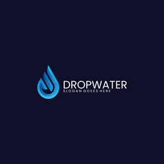 Drop Water Gradient Colorful Logo