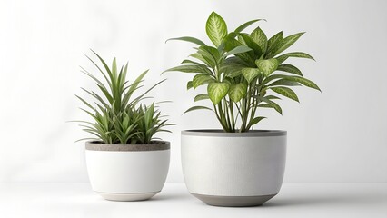 Fototapeta premium House plants in pot illustration 
