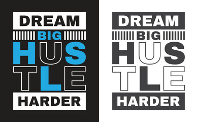 Simple Motivational Typography design. Grit and determination, a champion's statement.