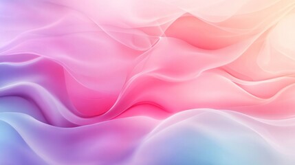 Fototapeta premium Abstract Pastel Wave Background: Dreamy Pink, Purple, and Blue Hues