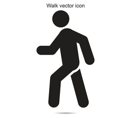  Walk vector icon